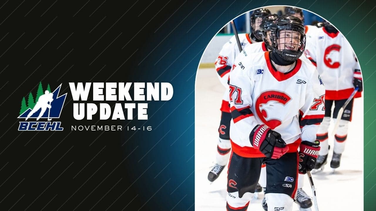 BCEHL WEEKEND UPDATE - NOVEMBER 14-16 image